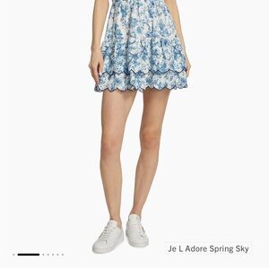 Daisy eyelet mini dress